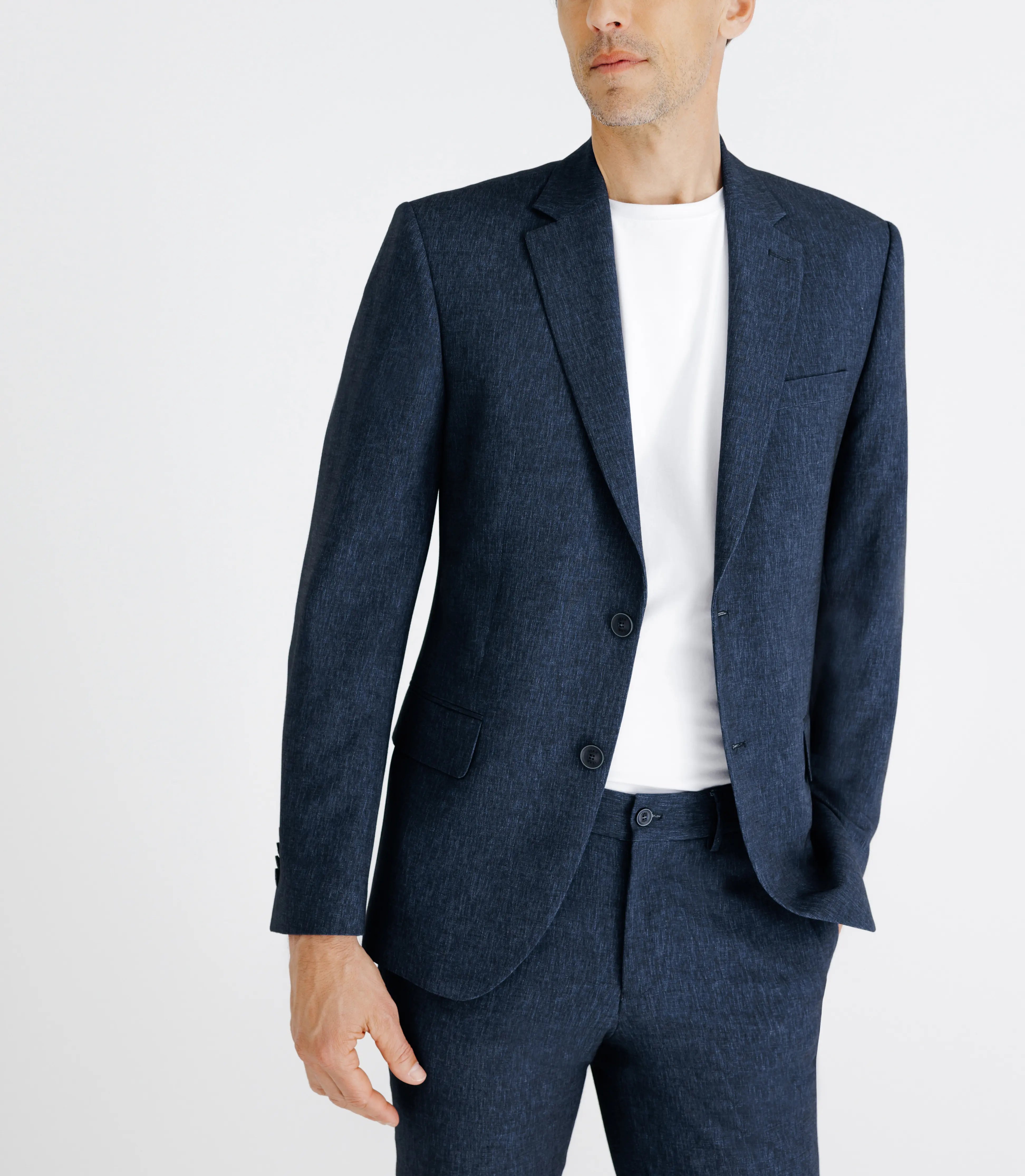 Costume pliable 2 boutons marine - IZAC