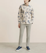 Chemise imprimée à fleurs beige - IZAC