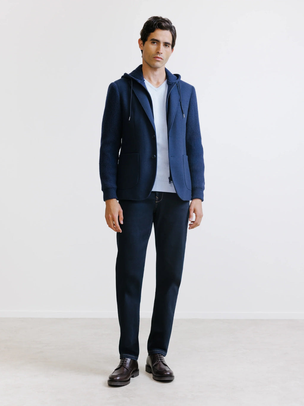 Veste en maille marine - IZAC