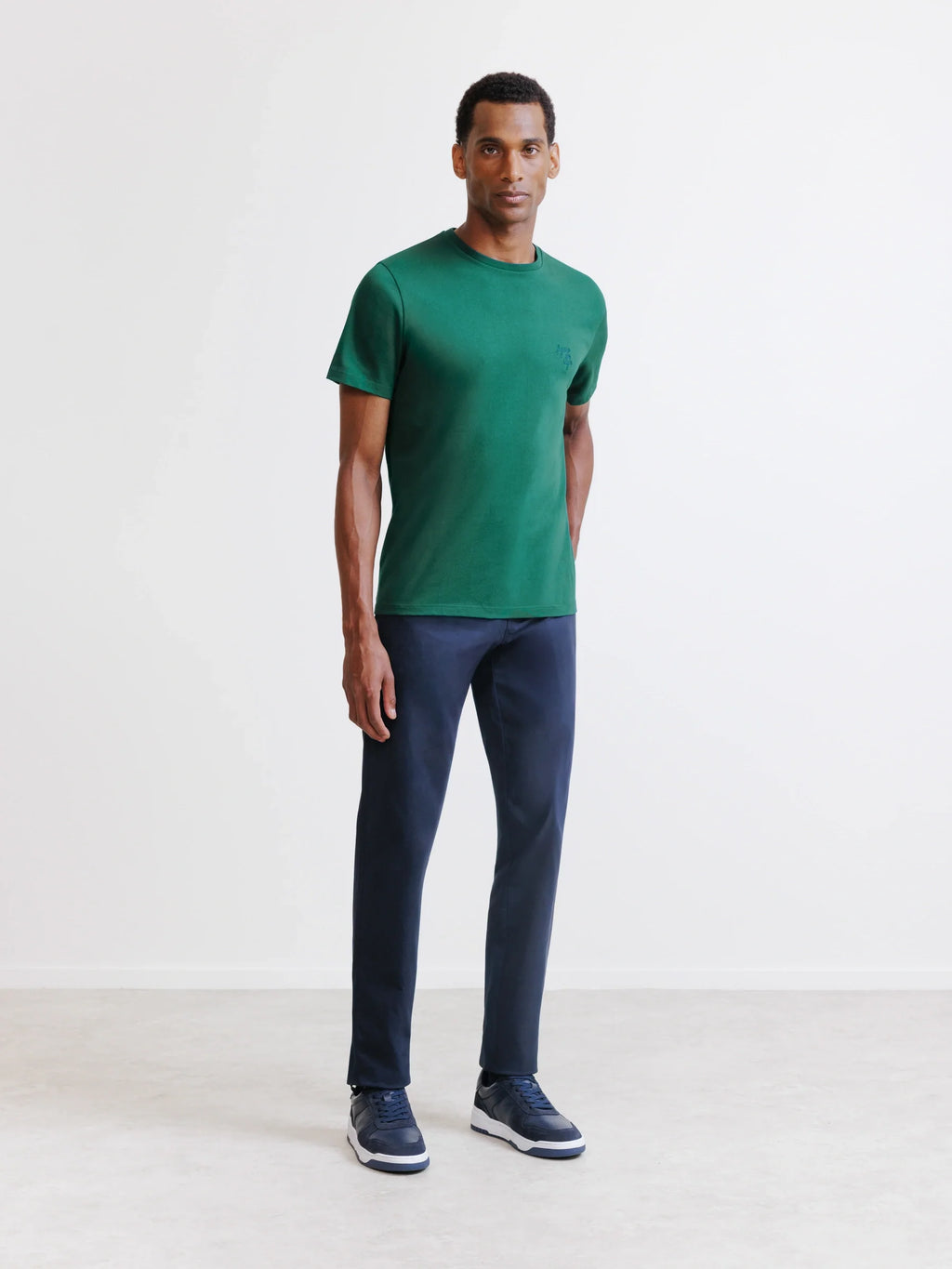 T-shirt à manches courtes vert foncé - IZAC