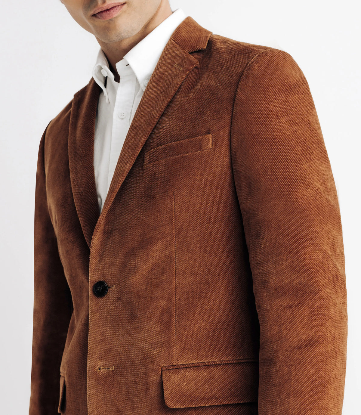 Veste en velours fantaisie camel - IZAC