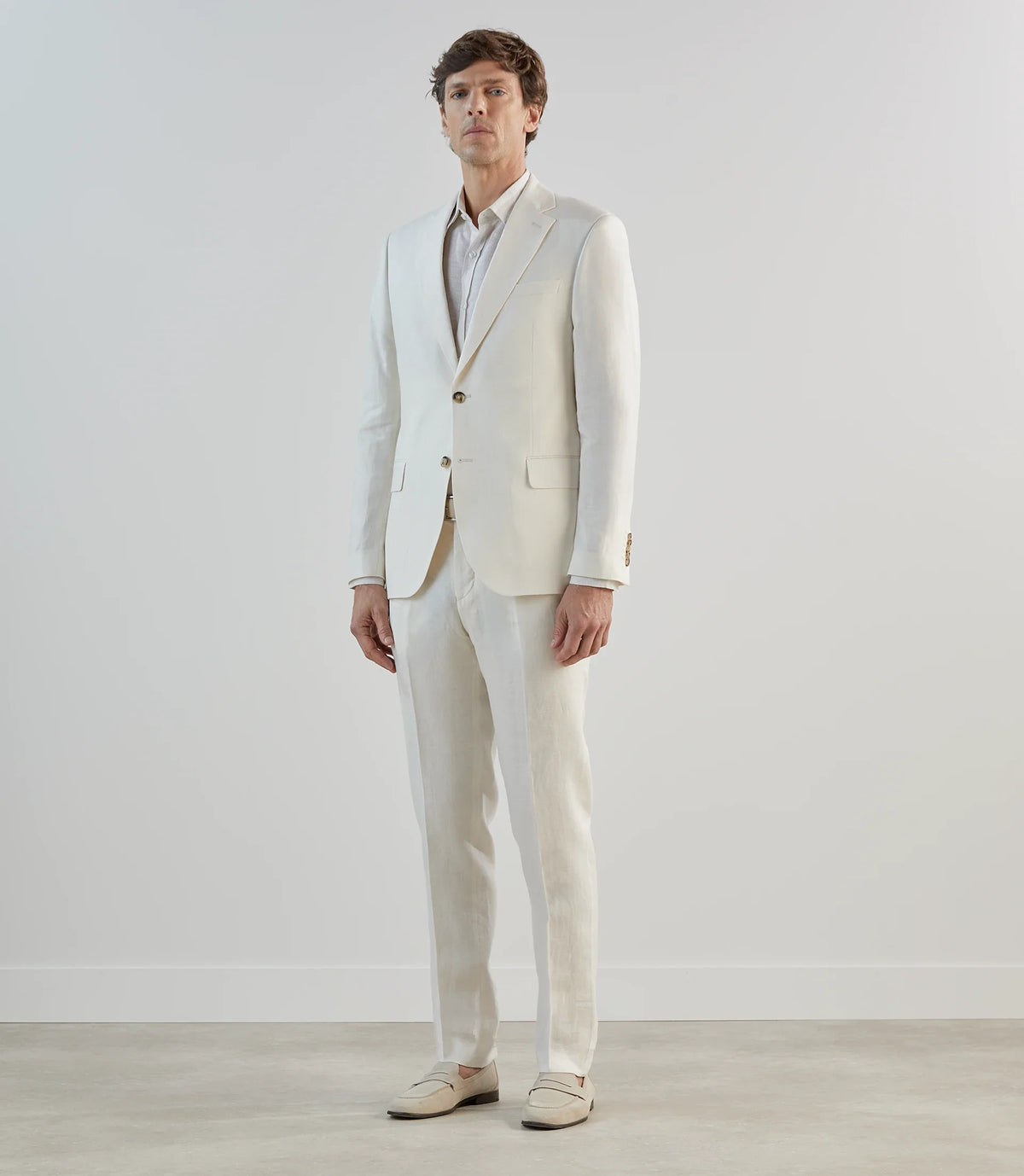 Veste ville 100% lin écru - IZAC
