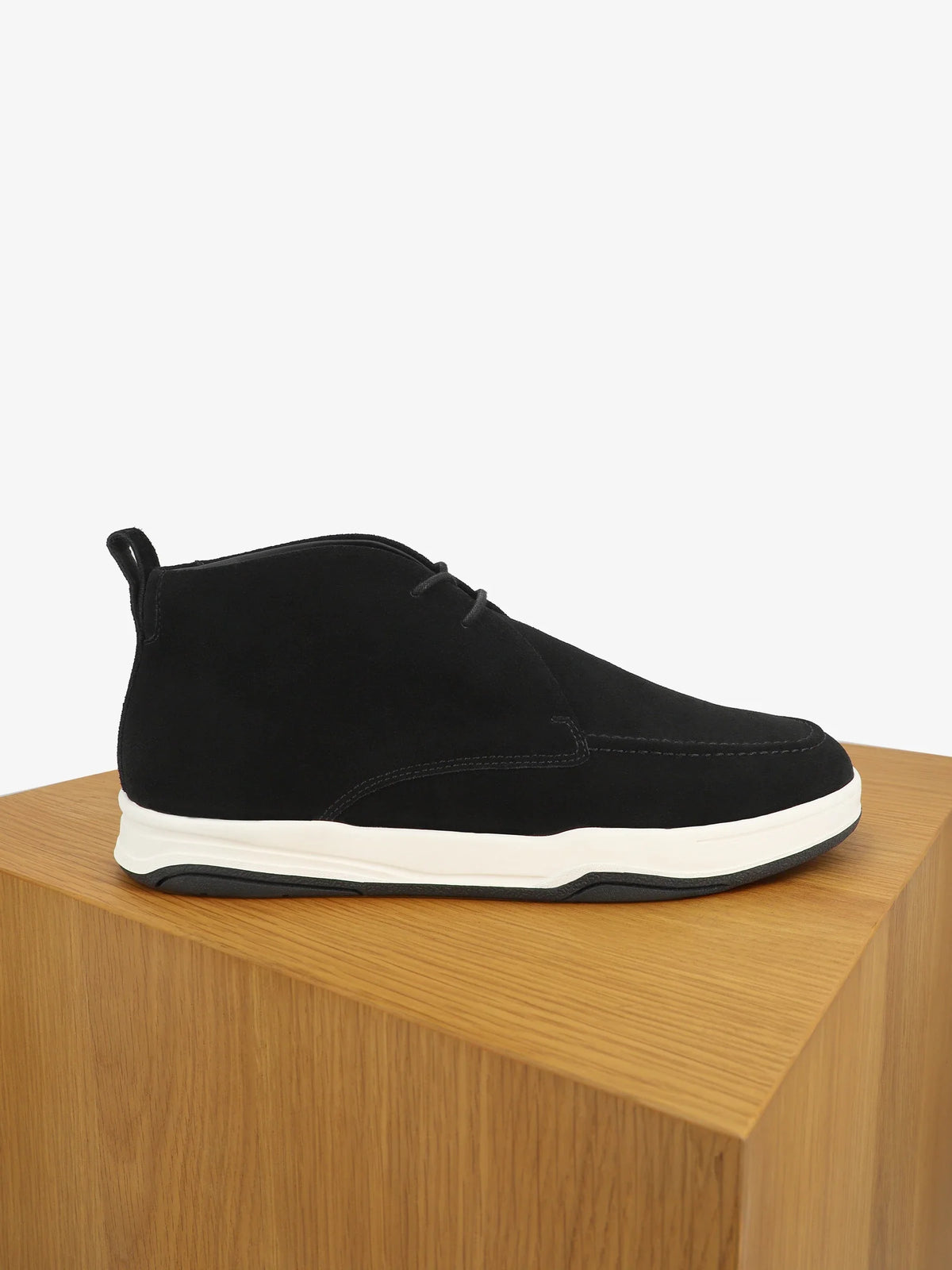 Bottines casual en suède noir - IZAC