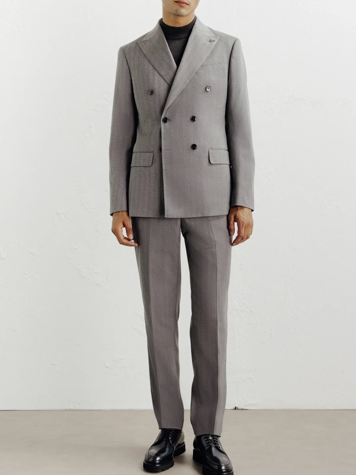 Costume croisé gris - IZAC