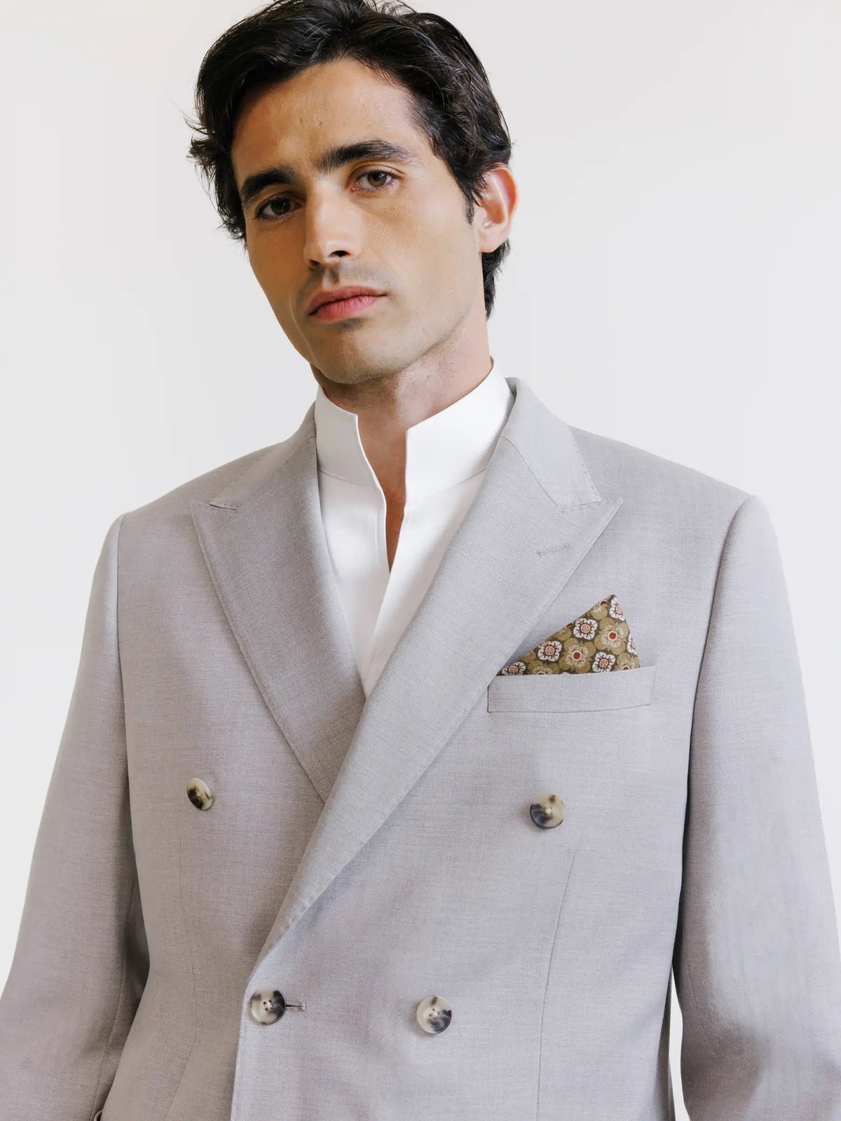 Costume croisé beige - IZAC