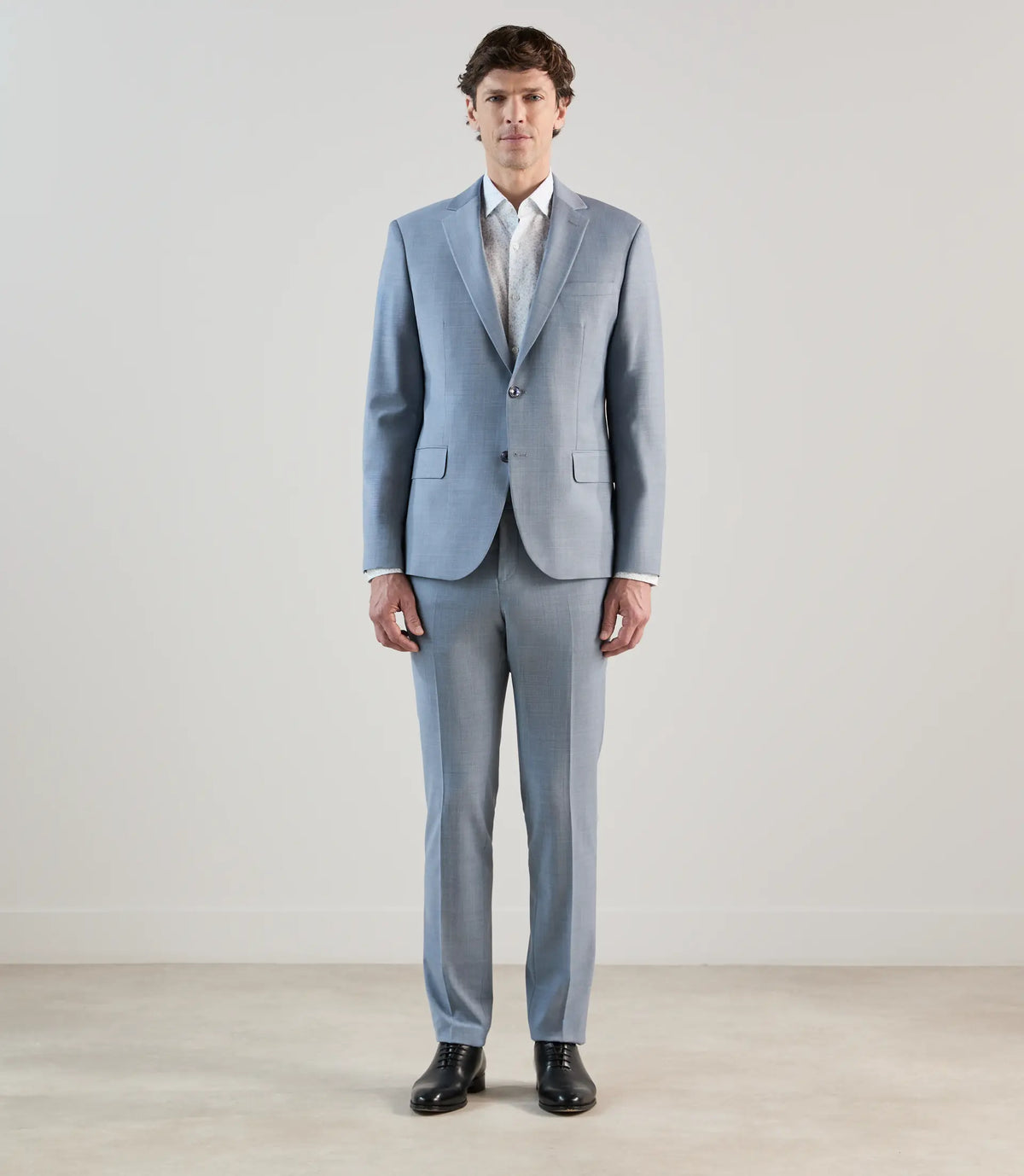 Costume 2 boutons bleu ciel - IZAC