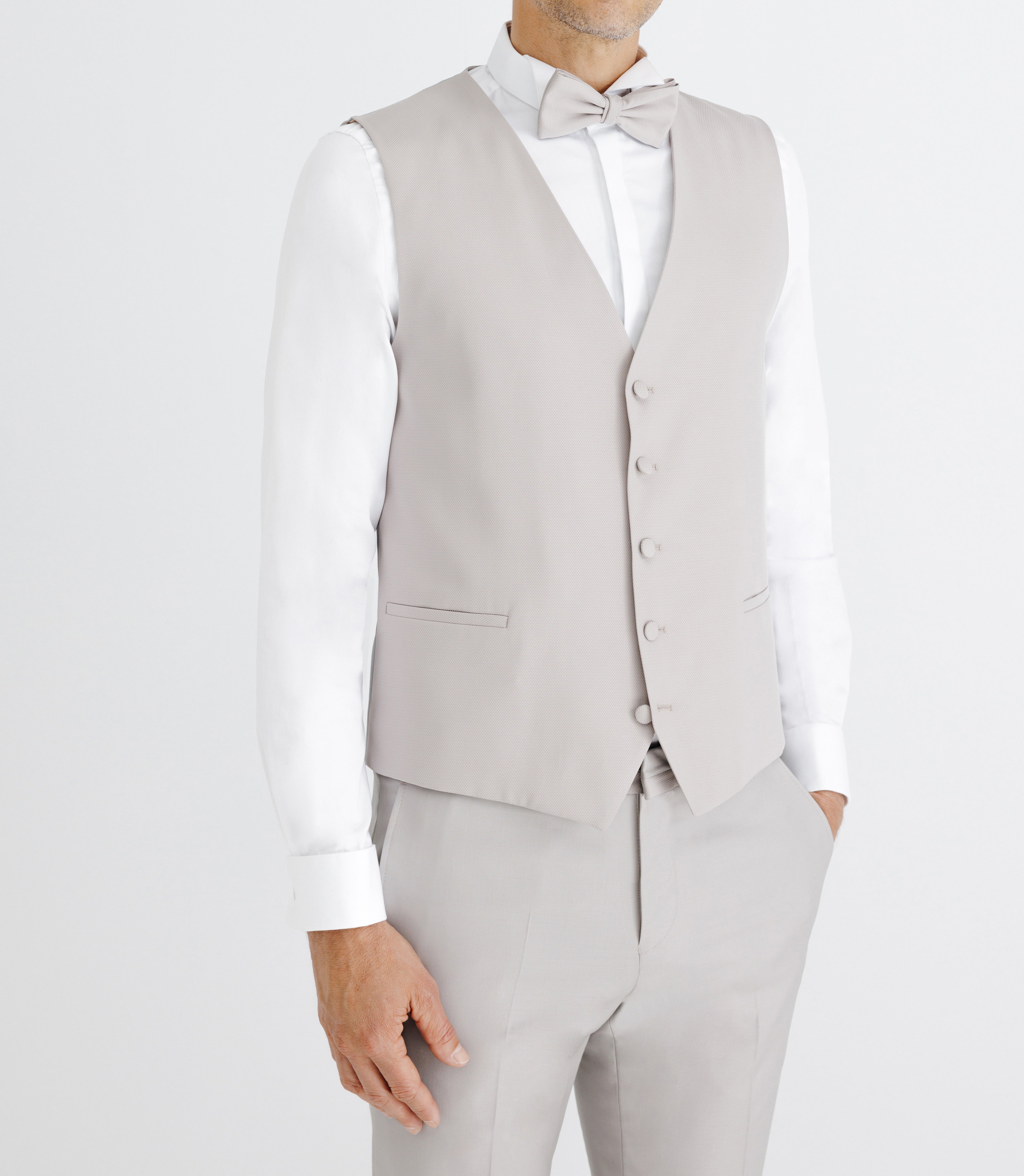 Gilet de costume cérémonie gris - IZAC