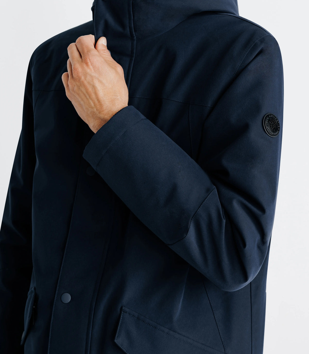 Parka à capuche marine - IZAC