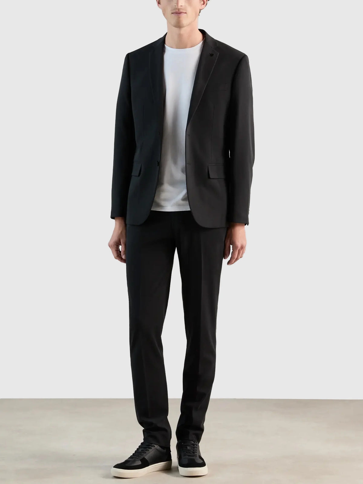 Costume 2 boutons laine noir - IZAC