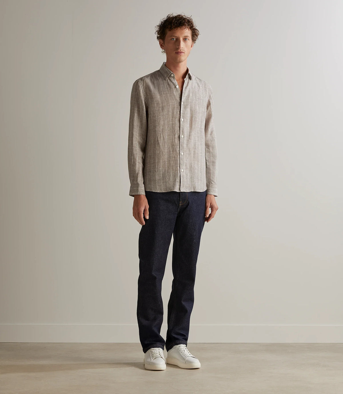 Chemise 100% lin sable - IZAC