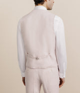 Gilet 100% lin rose - IZAC