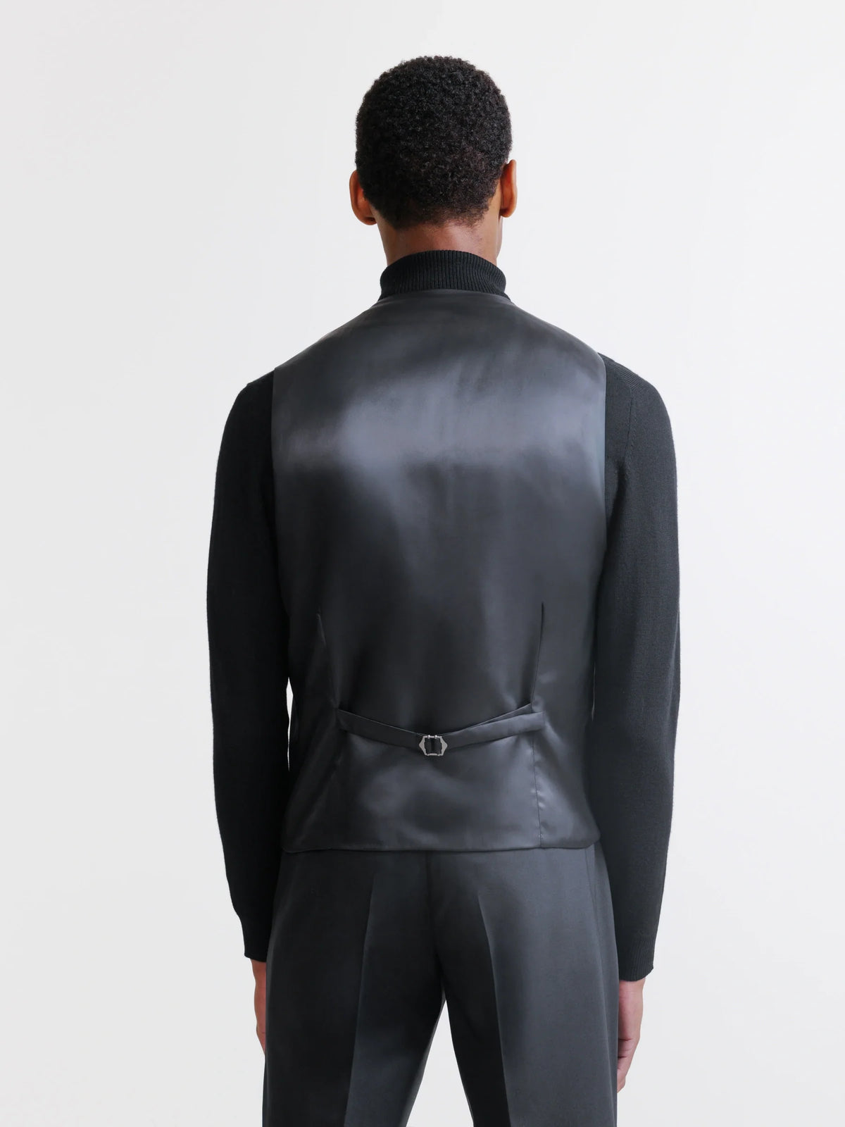 Gilet ville 100% laine noir - IZAC