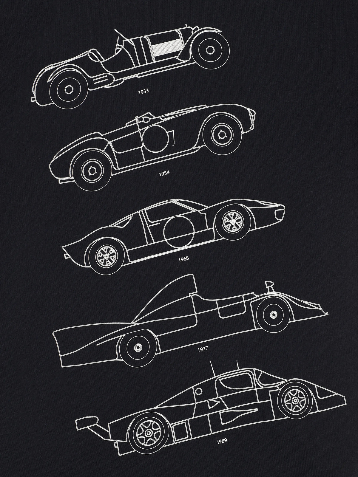 T-shirt col rond marine 24h Le Mans - IZAC