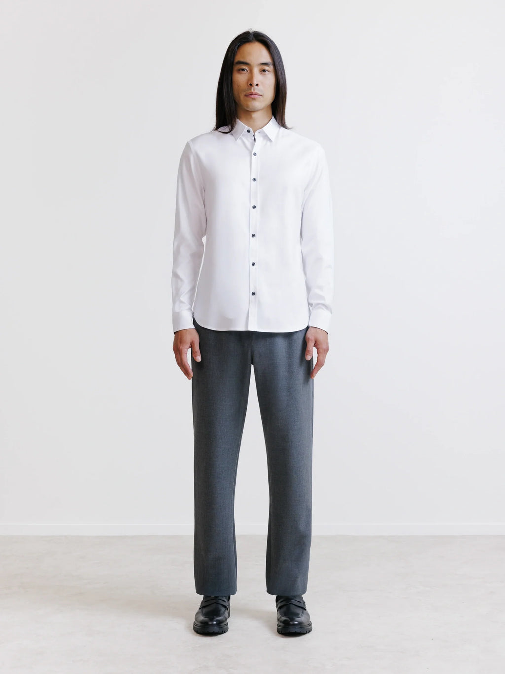 Chemise avec coudières blanches - IZAC
