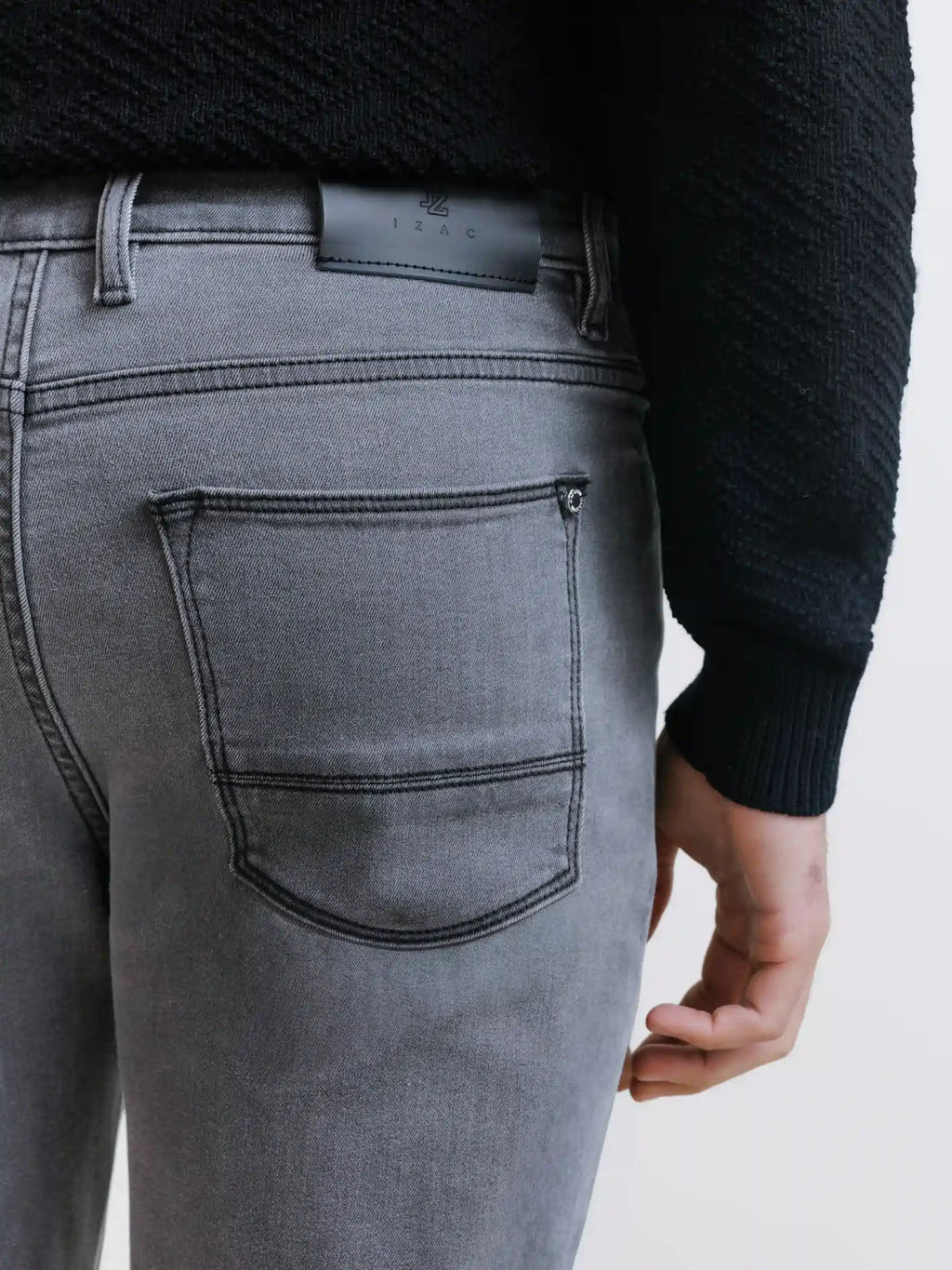 Jean 5 poches slim anthracite - IZAC