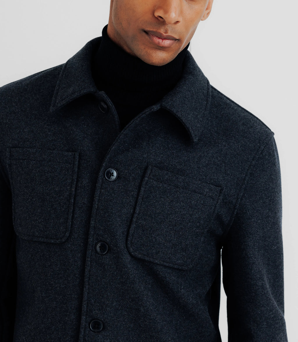 Surchemise avec poches anthracite - IZAC