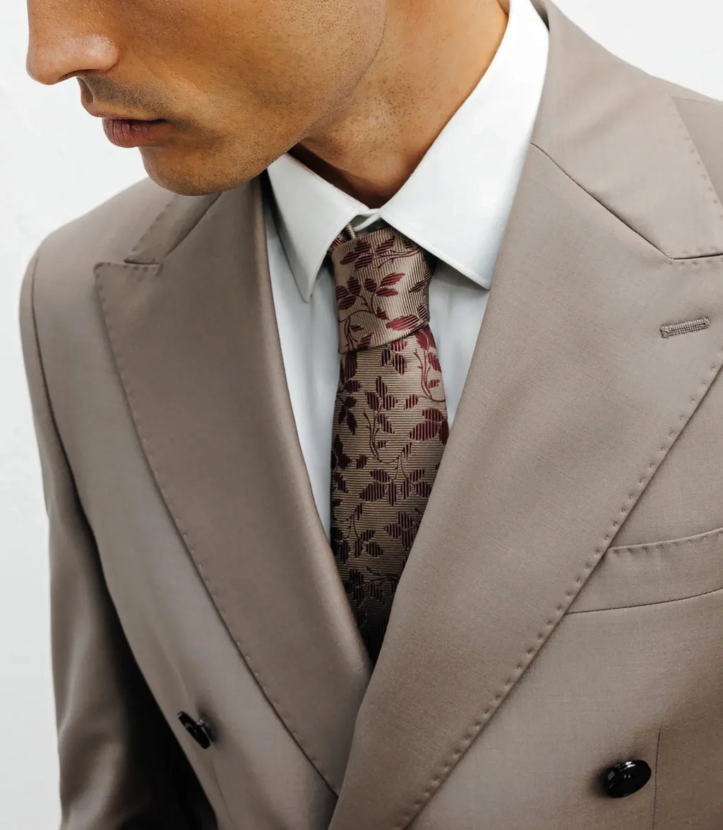 Costume croisé taupe - IZAC