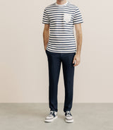 T-shirt marinière marine - IZAC