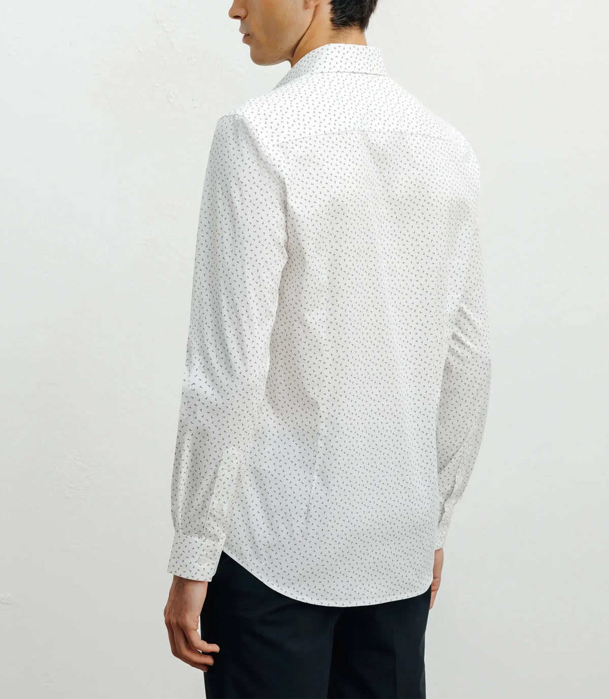 Chemise ville imprimée blanc - IZAC