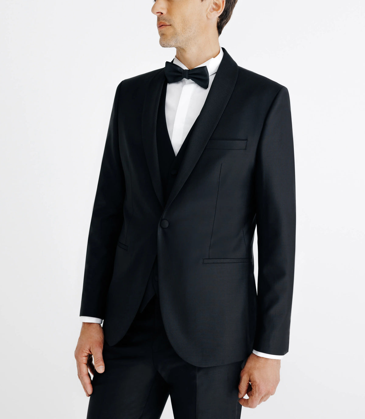 Costume col châle noir - IZAC