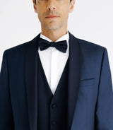 Costume col châle marine - IZAC