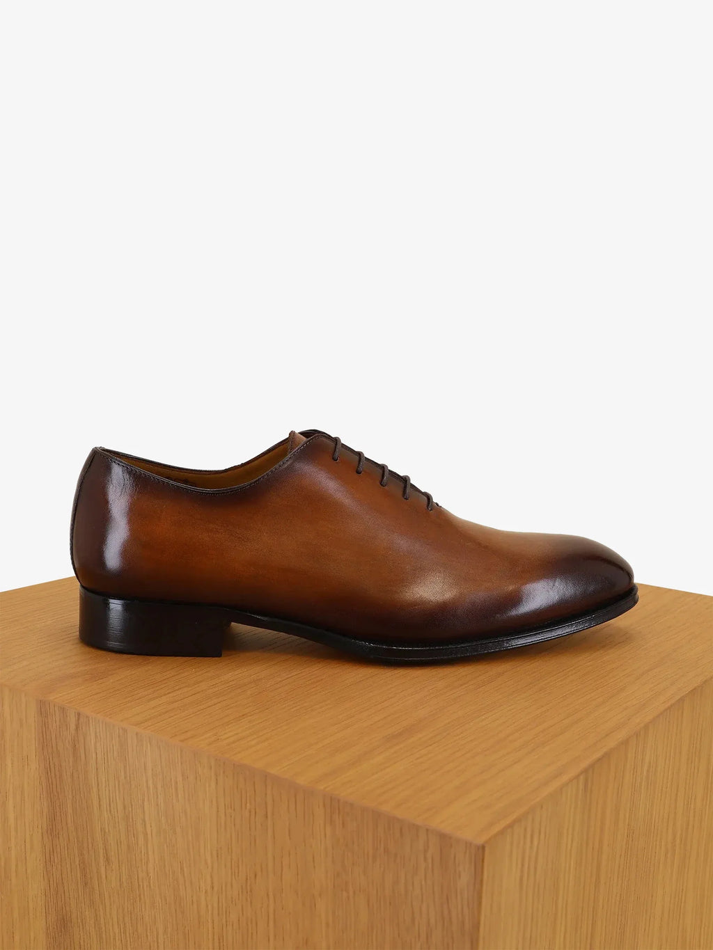 Richelieu en cuir marron - IZAC