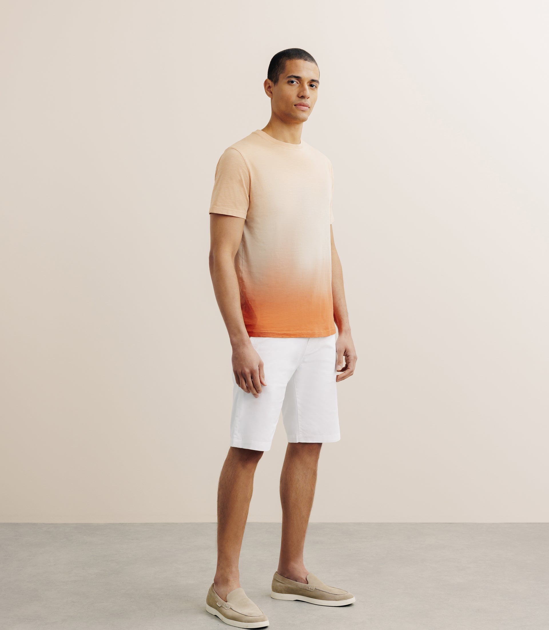 T-shirt tye & dye pêche - IZAC