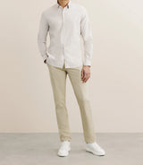 Chemise regular rayée beige - IZAC