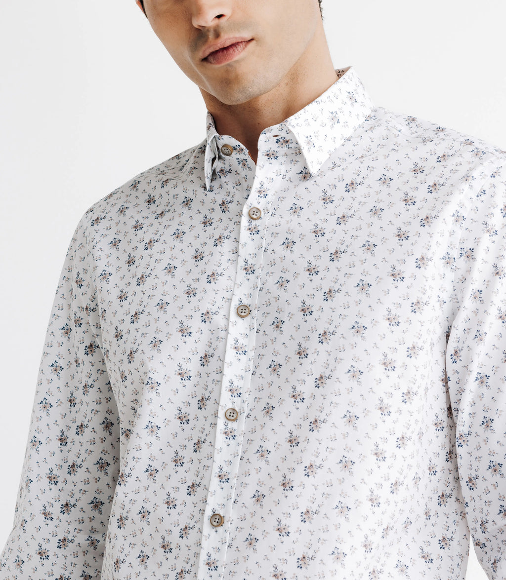 Chemise manches longues avec imprimé floral - IZAC