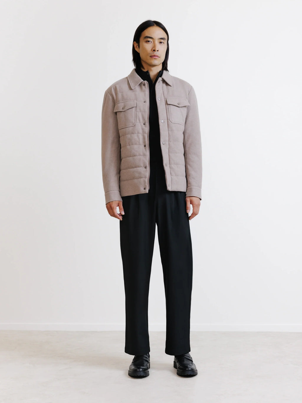 Blouson matelassé beige - IZAC