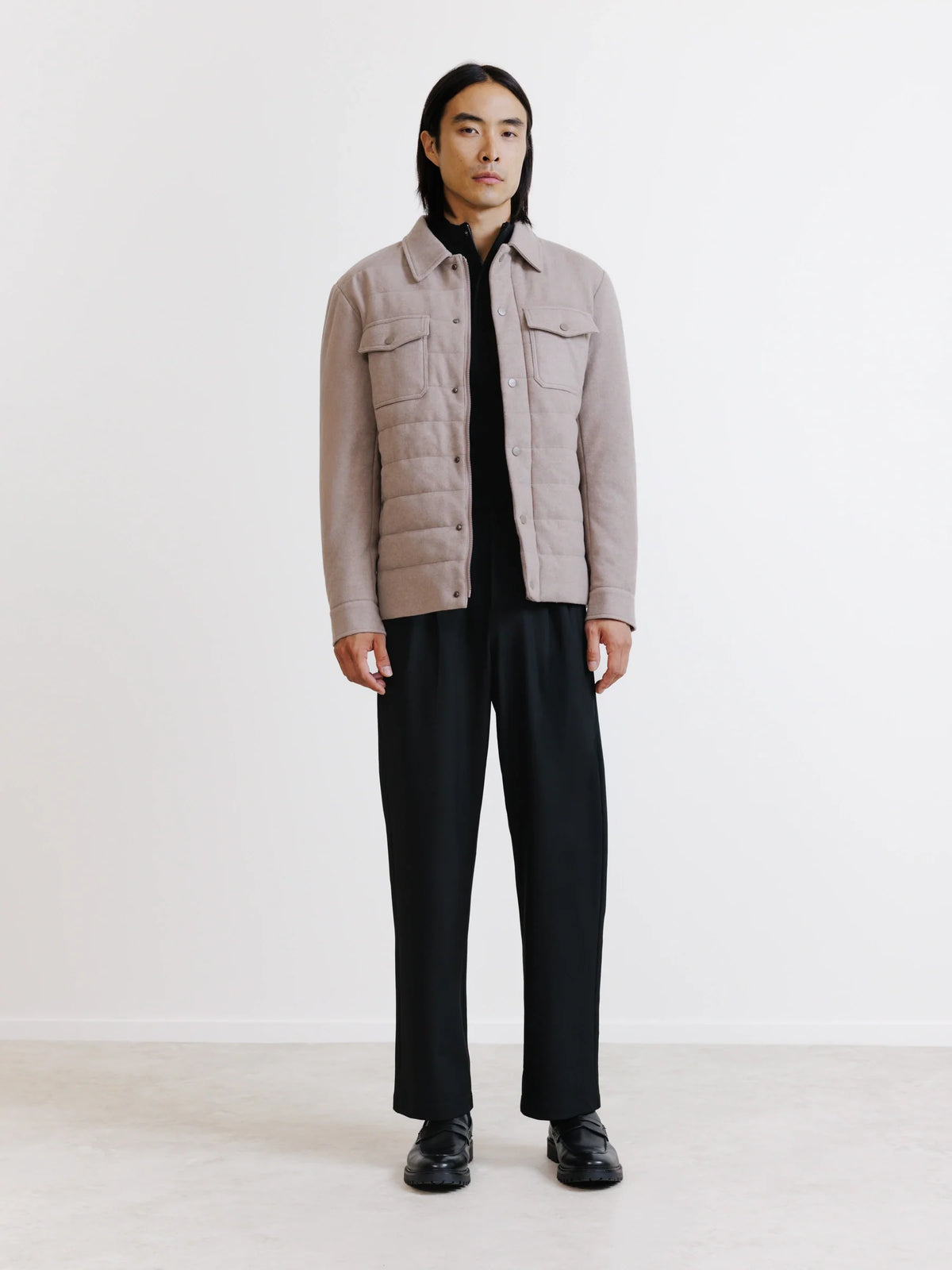 Blouson matelassé beige - IZAC