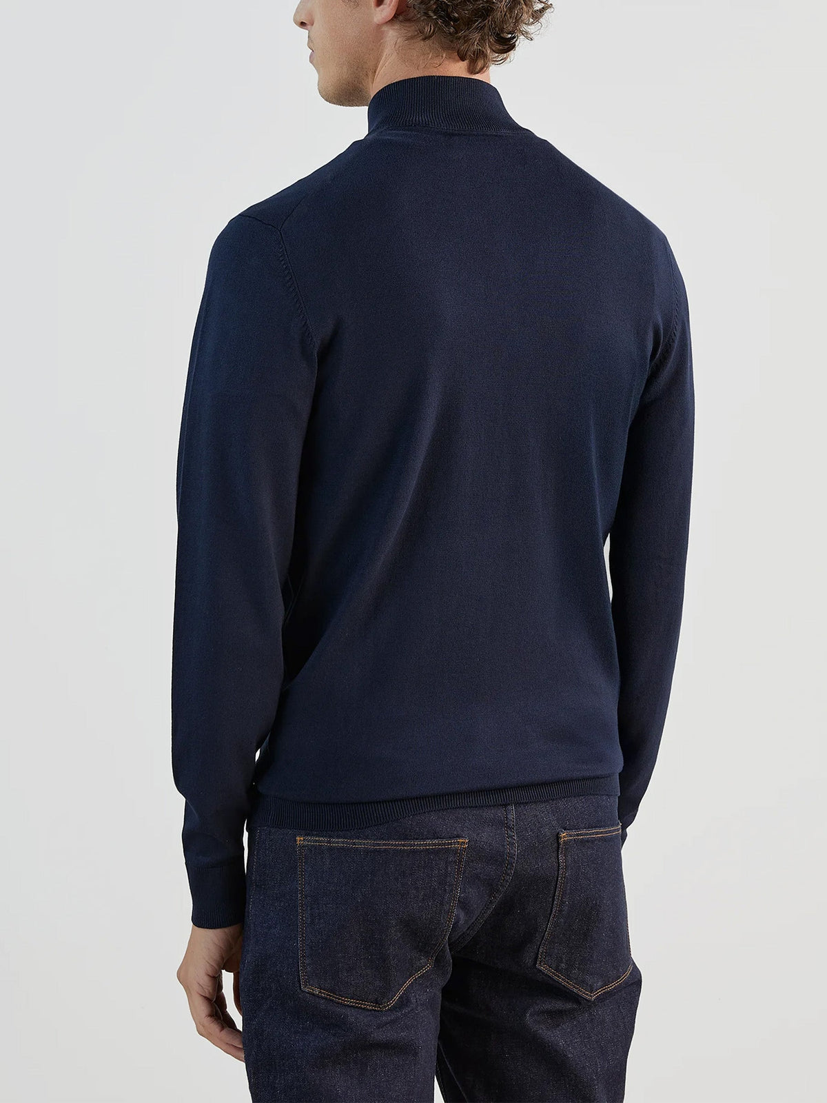 Pull col zip marine - IZAC