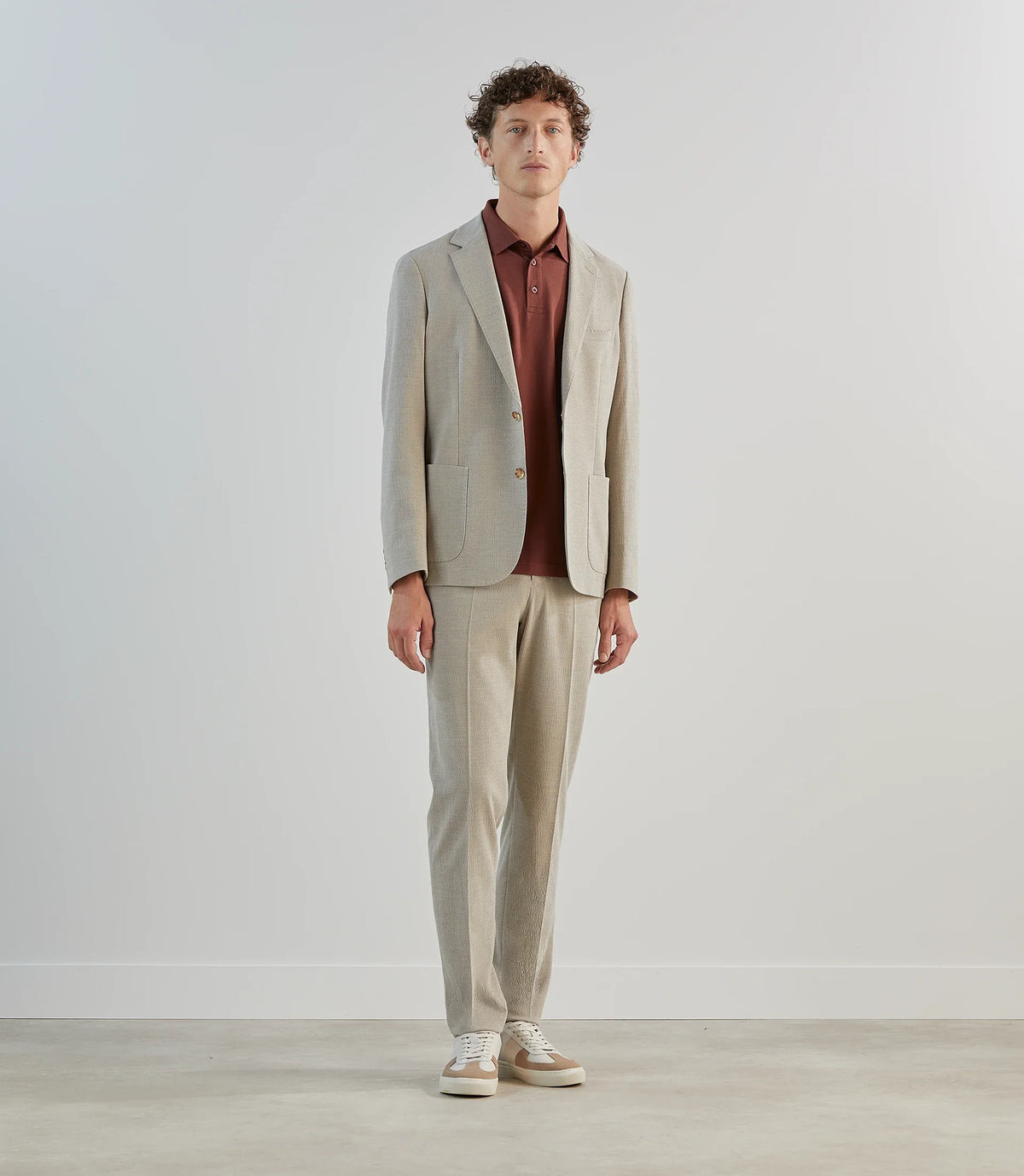 Veste ville seersucker beige - IZAC