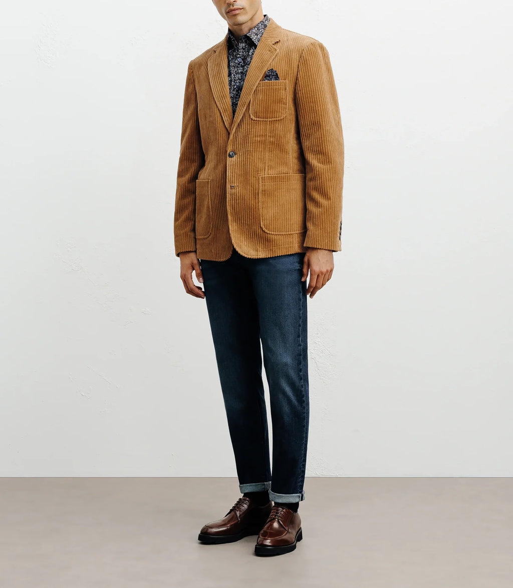 Veste en velours côtelé camel - IZAC