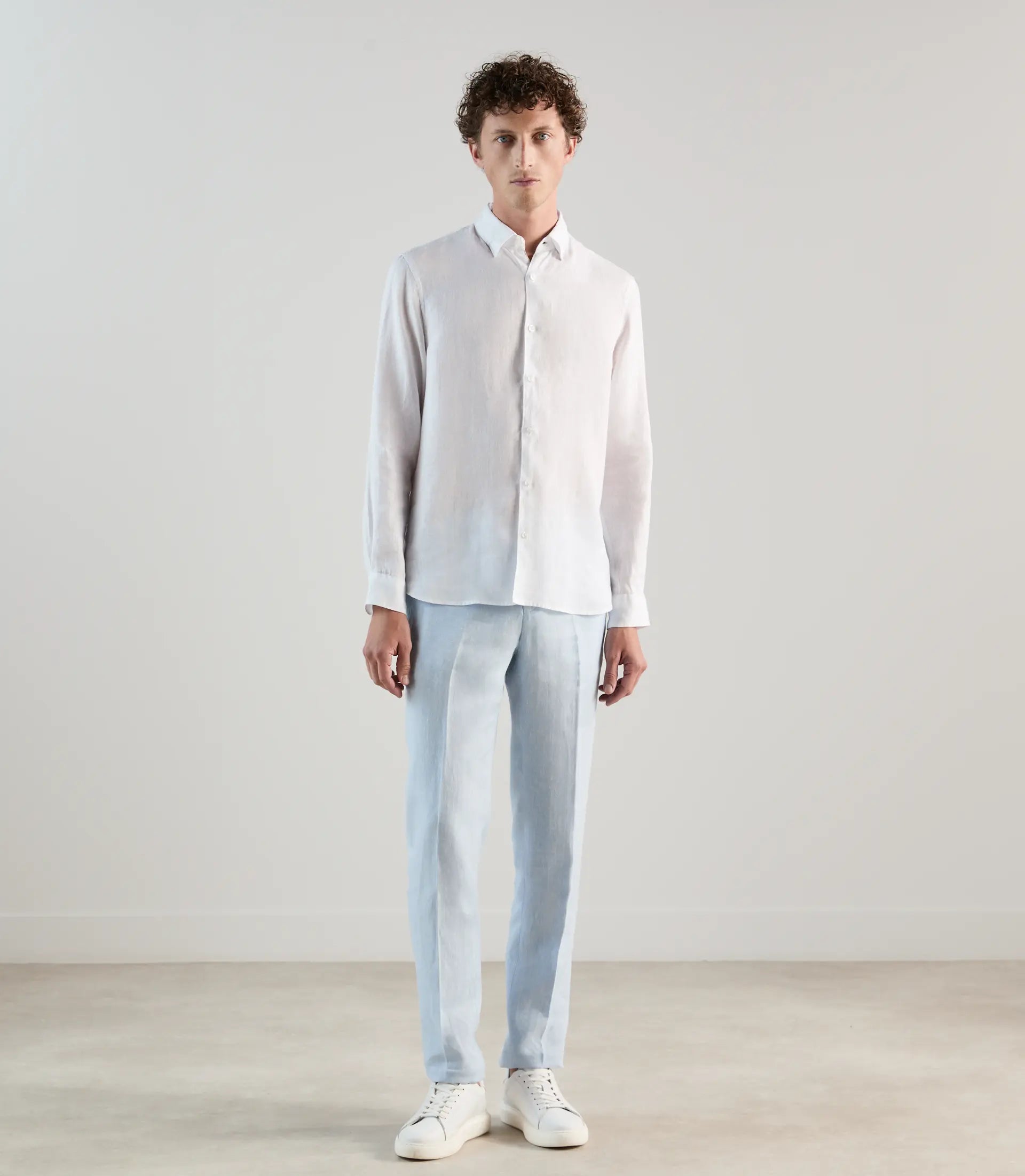 Chemise 100% lin blanche - IZAC