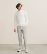 Pull col montant demi zippé écru - IZAC