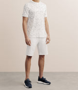 T-shirt à fleurs blanc - IZAC