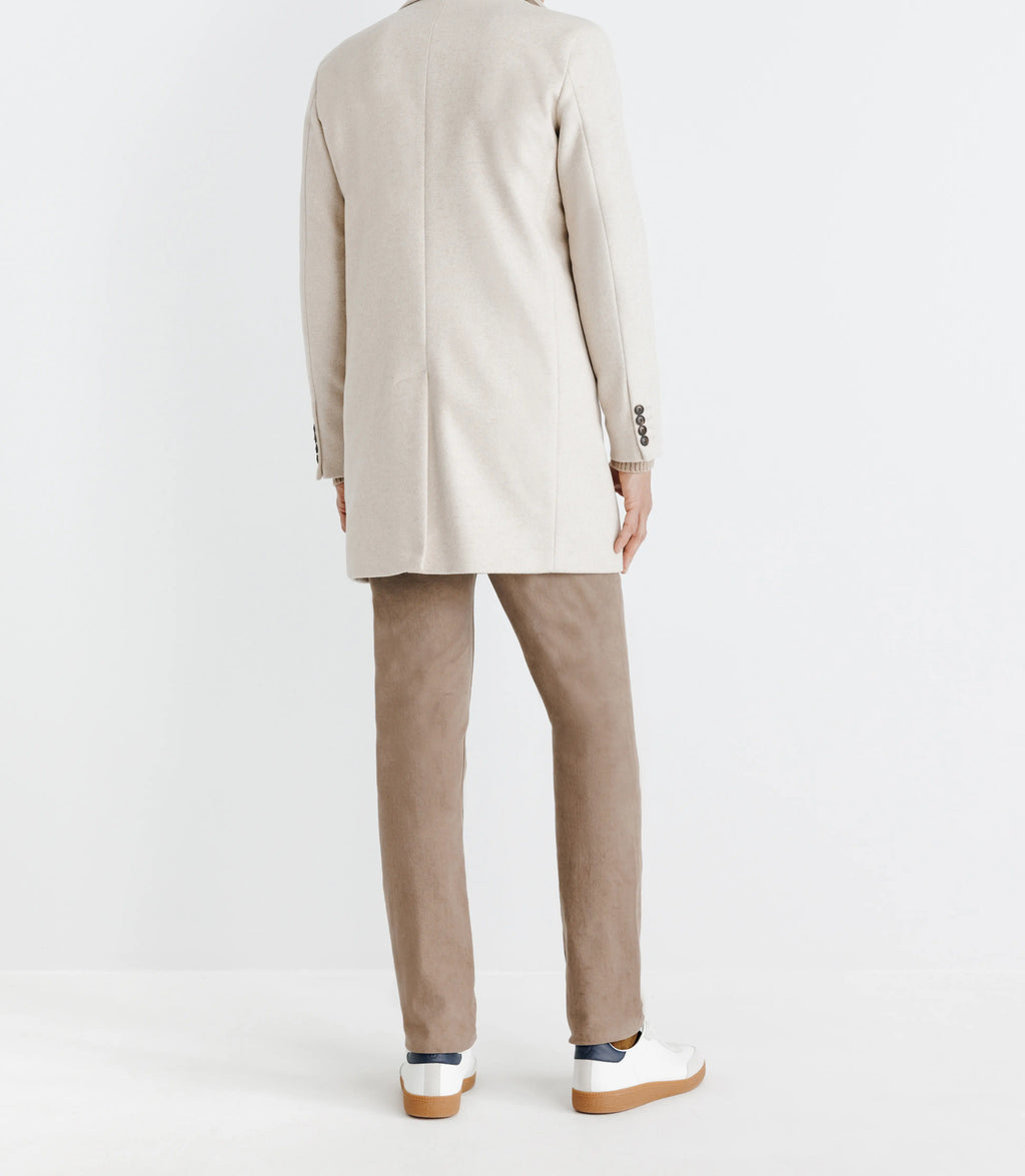 Manteau ville parementure beige - IZAC