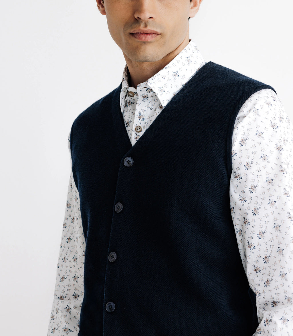 Gilet sans manches marine - IZAC