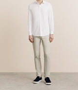 Chemise en twill infroissable blanche - IZAC