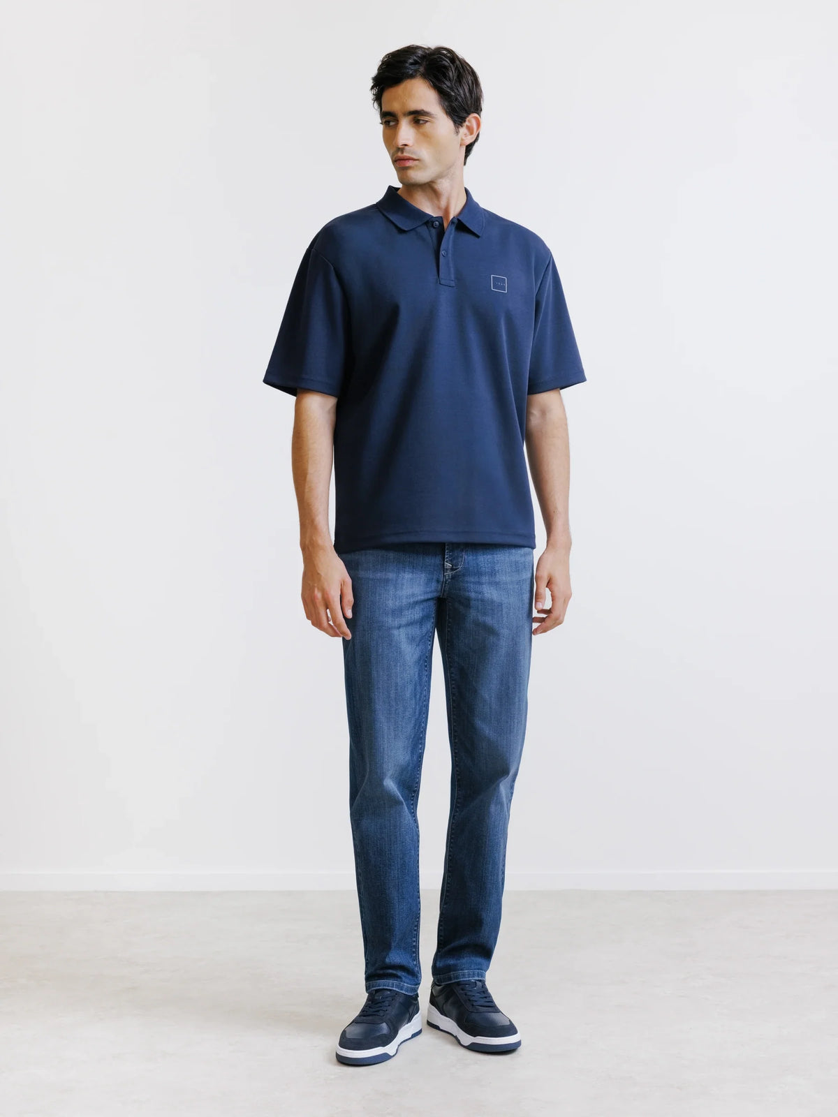 Polo oversize marine - IZAC