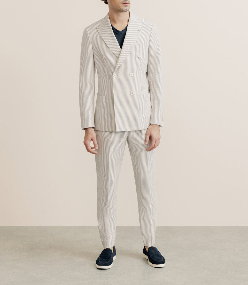 Veste ville croisée 6 boutons beige - IZAC