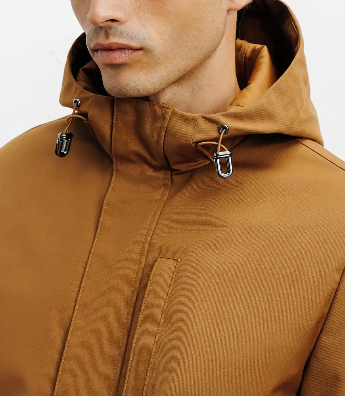 Parka légère à capuche camel - IZAC