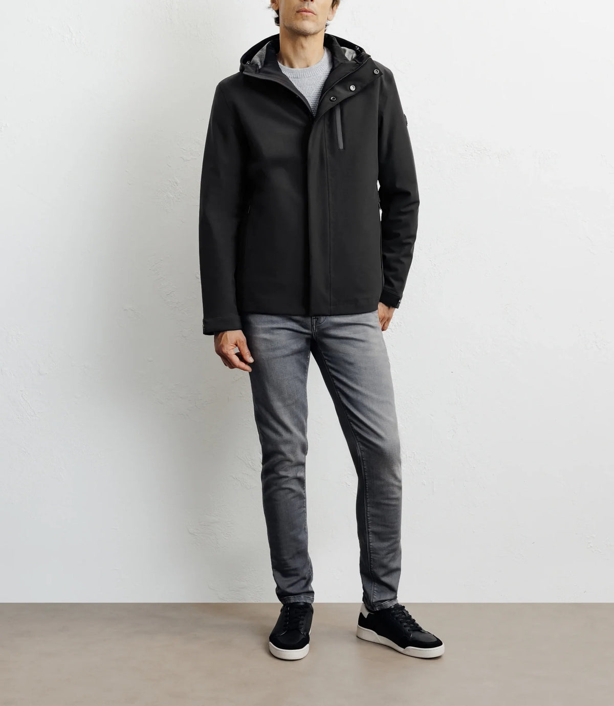 Parka courte 3 en 1 noire - IZAC