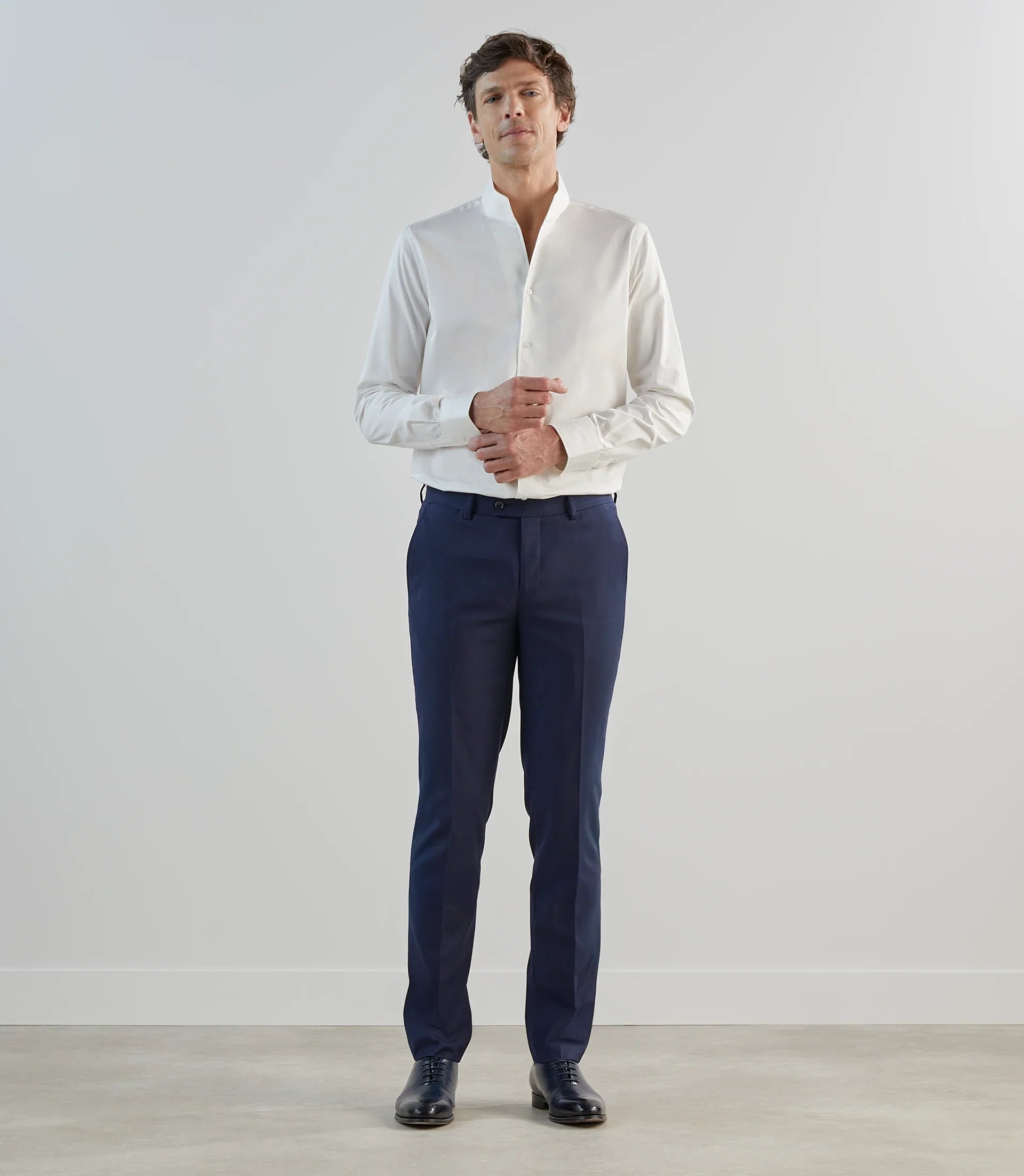 Chemise ville en coton écru - IZAC