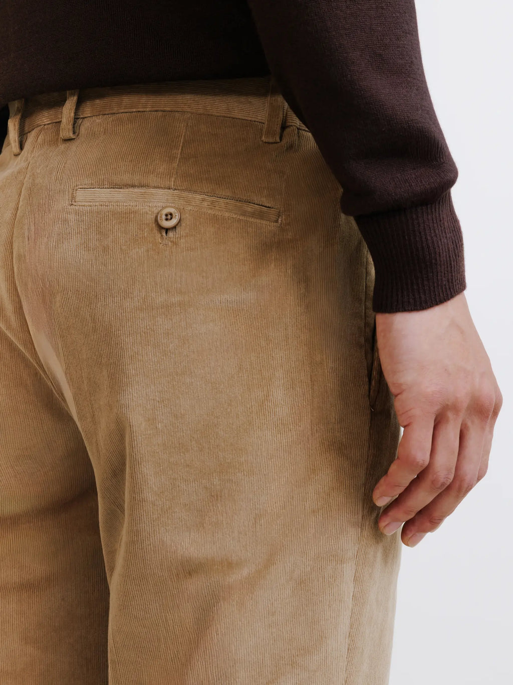 Pantalon en velours beige - IZAC