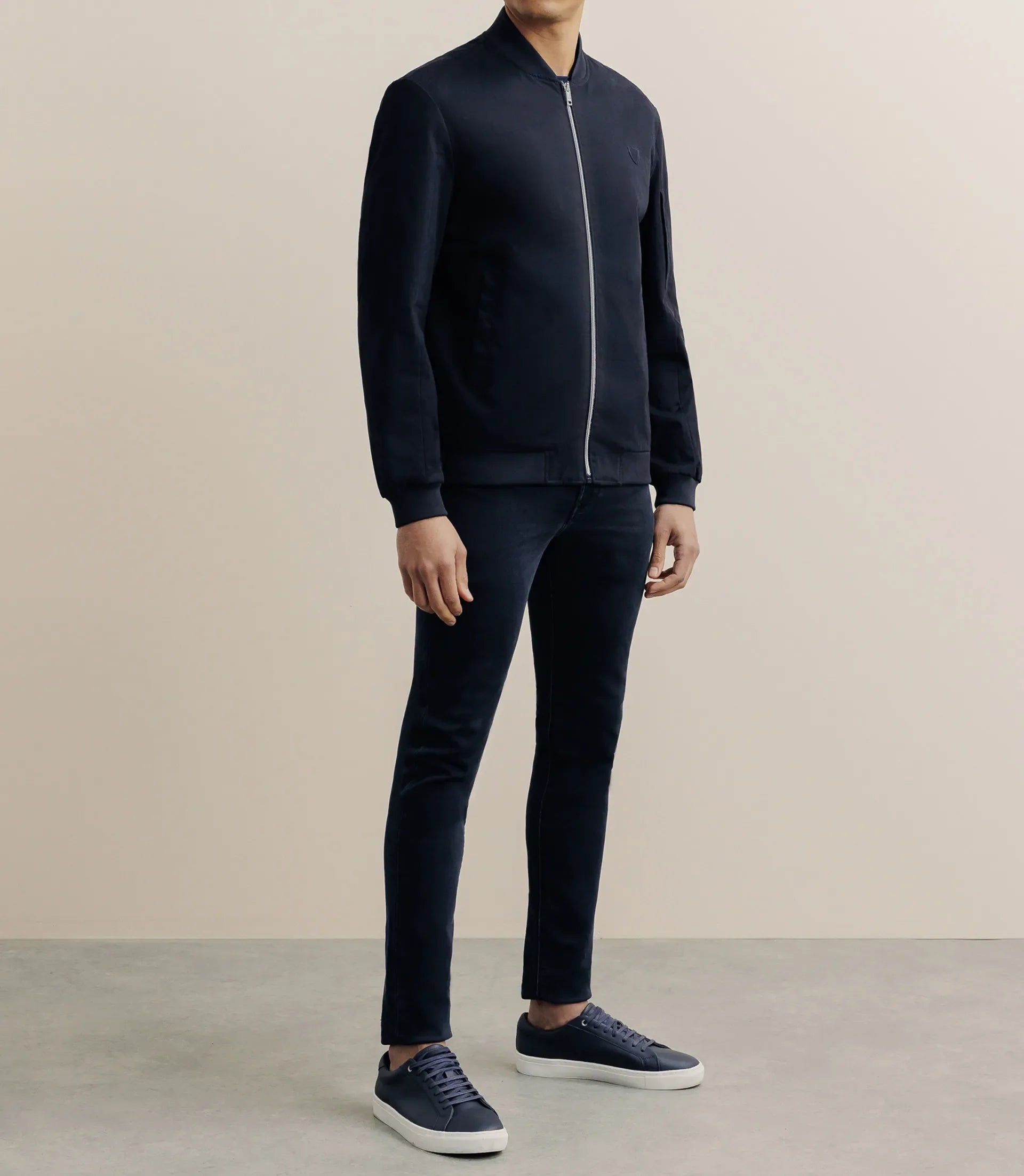 Blouson col teddy marine - IZAC