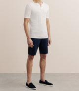 T-shirt boutonné écru - IZAC