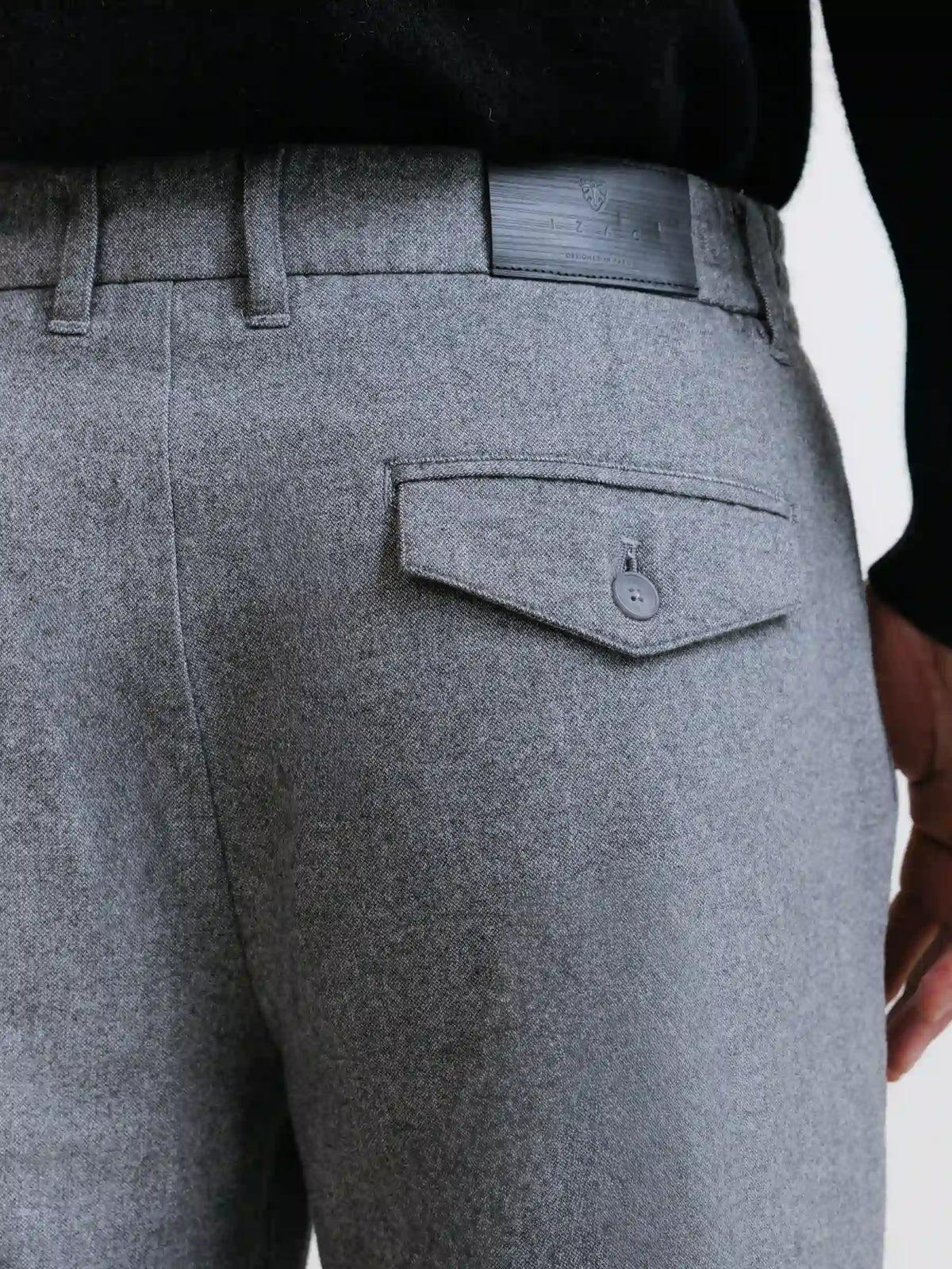 Pantalon flanelle gris - IZAC