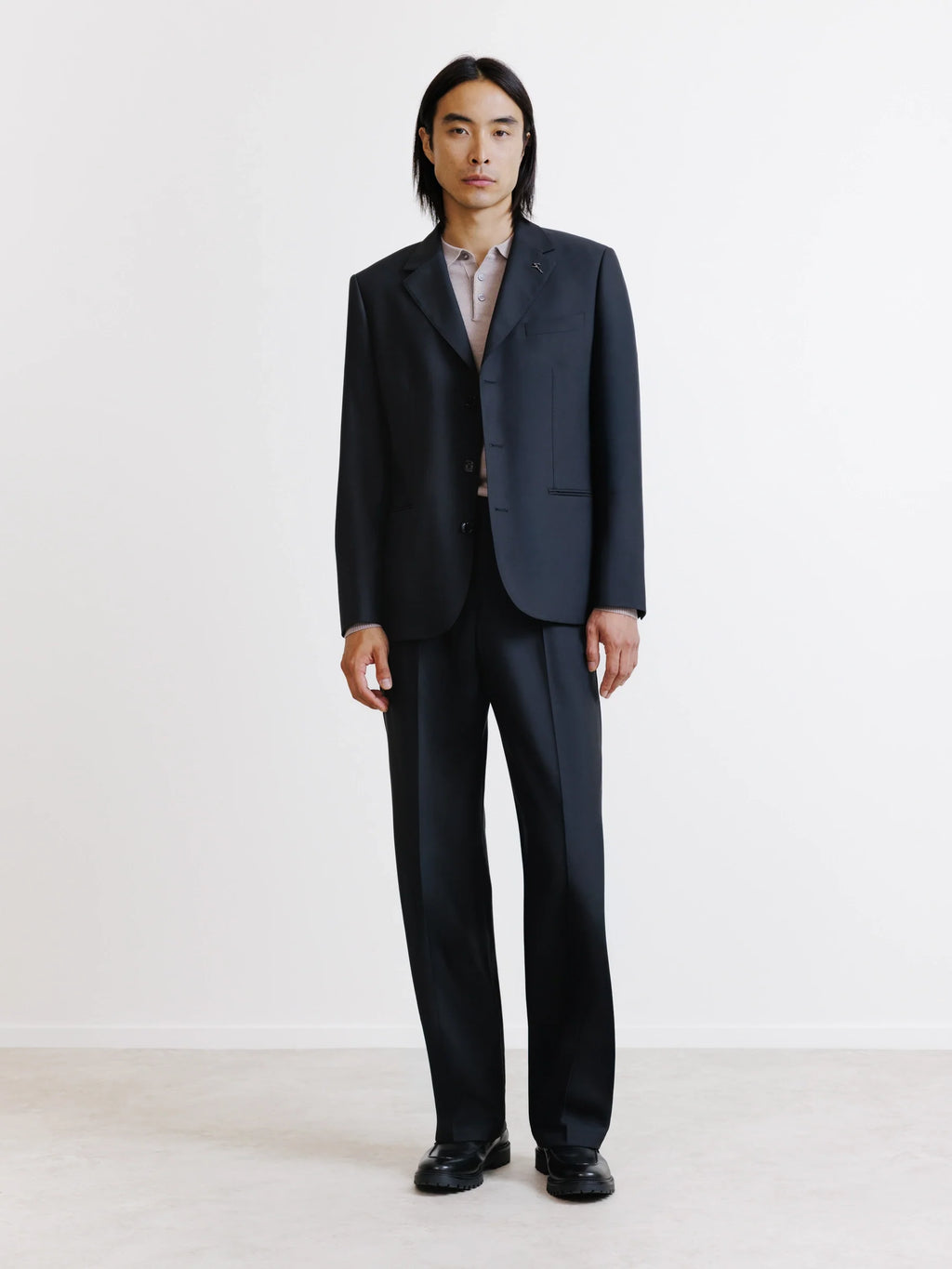 Veste en laine majoritaire noire - IZAC